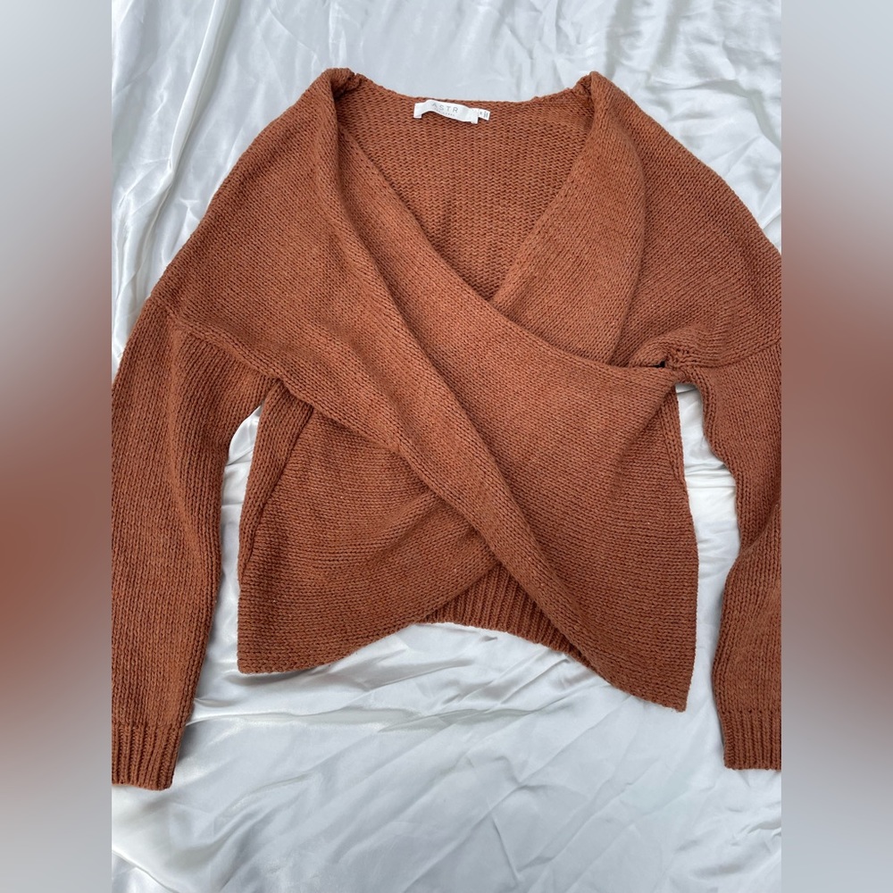 ASTR The Label Nordstrom’s Woman’s Burnt Orange Autumn Fall Woman’s Sweater